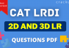 CAT LR 2D and 3D LR Questions PDF