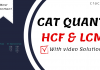 CAT QUANT HCF & LCM PDF