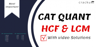 CAT QUANT HCF & LCM PDF