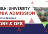 Delhi University MBA 2023 Forms are out