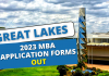 Great Lakes MBA 2023 Application forms