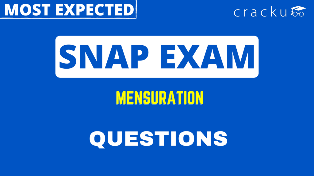 SNAP Mensuration Questions PDF [Most Important] - Cracku
