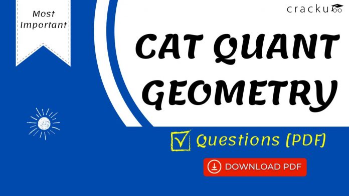 CAT QUANT GEOMETRY Questions PDF