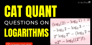 CAT logarithms questions