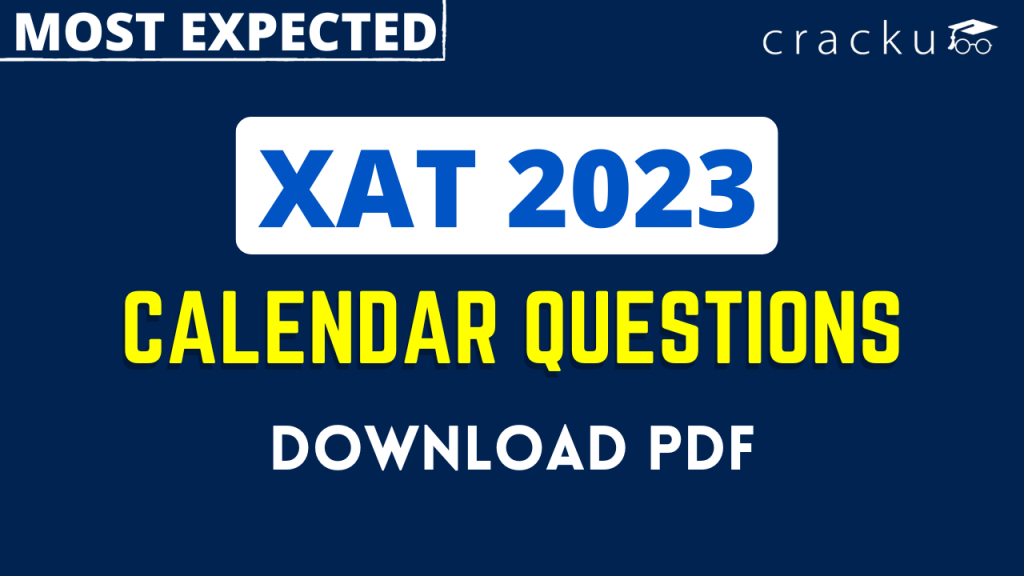 XAT Calendar Questions [Download PDF] Cracku