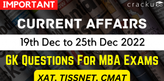 General Knowledge Current Affairs 19th Dec to 25th Dec 2022