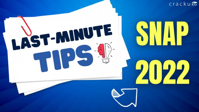 Last-Minute Tips For The SNAP 2022 Exam