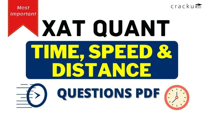 XAT time speed distance questions
