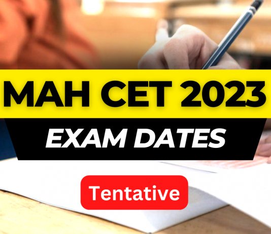 MAH CET Exam Date 2023 (Tentative)