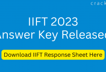 IIFT 2023 Answer Key released