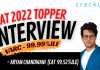 CAT 2022 Topper Interview Aryan Chandwani