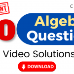 CAT Questions On Algebra PDF
