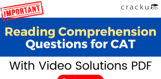 Reading comprehension questions for CAT