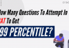 How many questions to attempt in CAT to get 99 percentile?