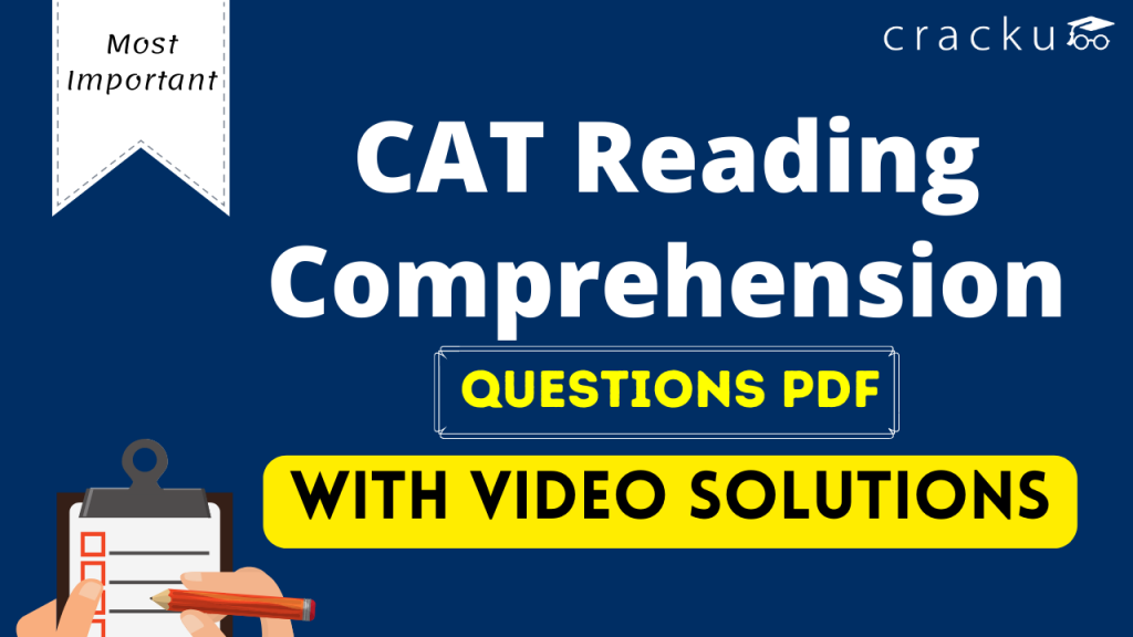 CAT Reading Comprehension Questions [Most Important PDF] Cracku