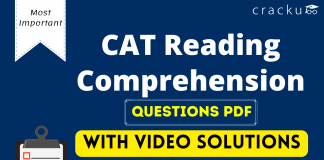 CAT Reading Comprehension Questions PDF