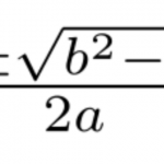 Quadratic formula