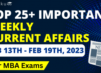 WEEKLY CURRENT AFFAIRS