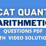 CAT Arithmetic Questions PDF