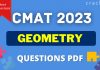 CMAT Geometry Questions PDF