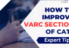 how to prepare for cat varc