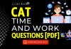 CAT Time & Work Questions PDF