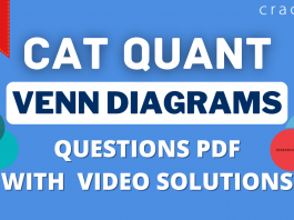 CAT Venn Diagrams Questions PDF