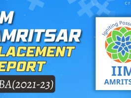 IIM Amritsar Placement Report 2023