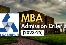 IIM Kashipur MBA Admission Criteria (2023-25)