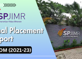 SPJIMR Placement Report 2023
