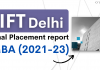IIFT Delhi MBA Final Placement report 2023