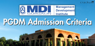 MDI Gurgaon Admission Criteria