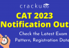 CAT 2023 Notification