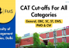 FMS Delhi CAT Cut-offs For All Categories