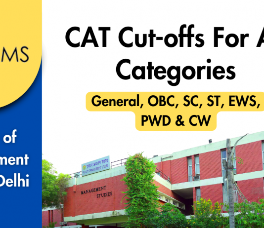 FMS Delhi CAT Cut-offs For All Categories