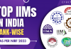 Top IIM Colleges In India Rank Wise