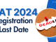 XAT 2024 registration Last Date