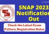 SNAP 2023 Notification Out