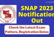 SNAP 2023 Notification Out