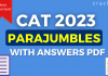 CAT 2023 PARAJUMBLES
