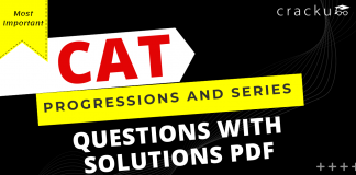 CAT 2023 Progressions and Series Questions PDF