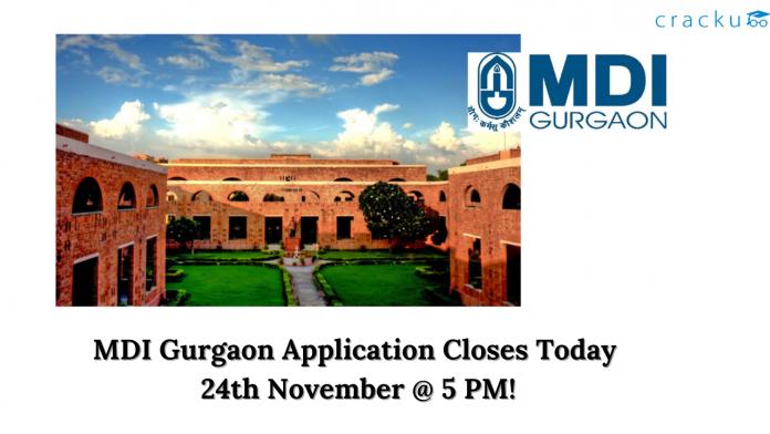 MDI Gurgaon Last Date for Application