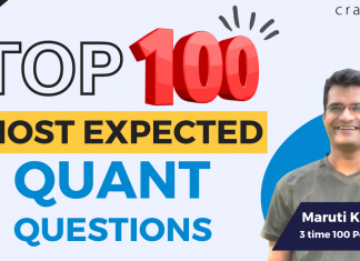 Top 100 Quant Questions for CAT 2023