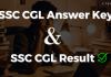 SSC CGL Answer key and result