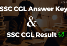 SSC CGL Answer key and result