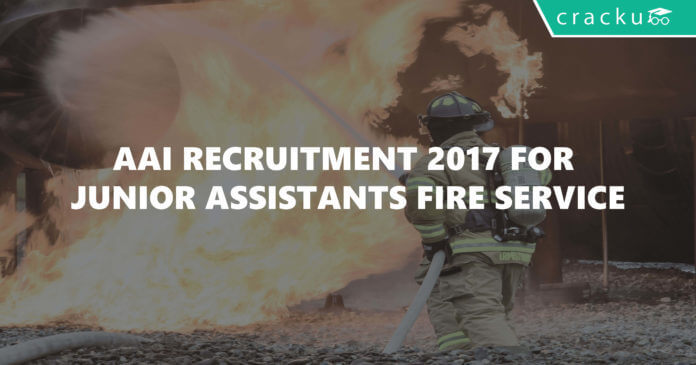 AAI recruitment 2017 for Junior Assistants fire service