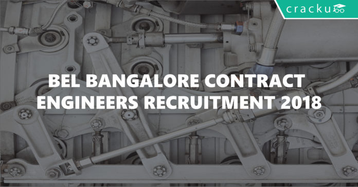bel bangalore contract engineers recruitment 2018