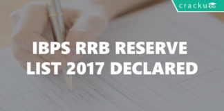 IBPS RRB Reserve list 2017 Declared