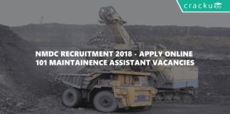NMDC recruitment 2018
