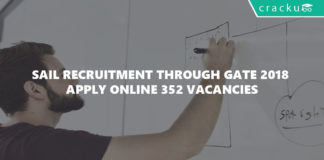 SAIL recruitment through GATE 2018